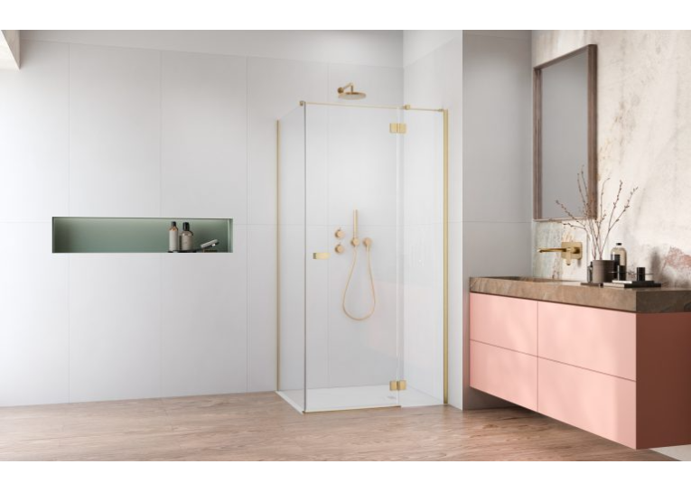 Душевая кабина RADAWAY Garda Brushed Gold KDJ 120x70x195 10700120-99-01R+1070070-01-01