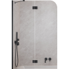 Шторка на ванну Radaway Garda Black PND II 1000Lx1500 прозрачная 10720100-54-01L