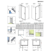 Душова кабіна RADAWAY NES Black KDJ II + NES S1 чорний/прозоре скло (90x90), 10032090-54-01L+10039090-01-01 (виставковий зразок)