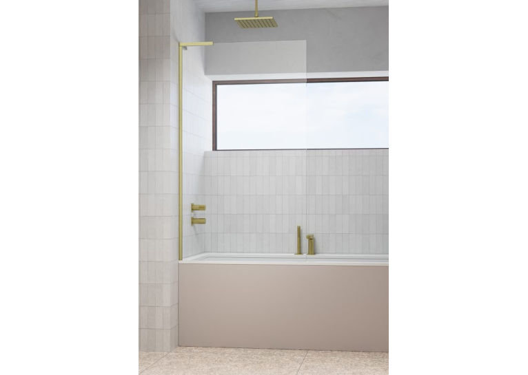 Шторка для ванны Radaway Modo SL Brushed Gold PNJ II 700x1500 левая, 10316070-99-01L