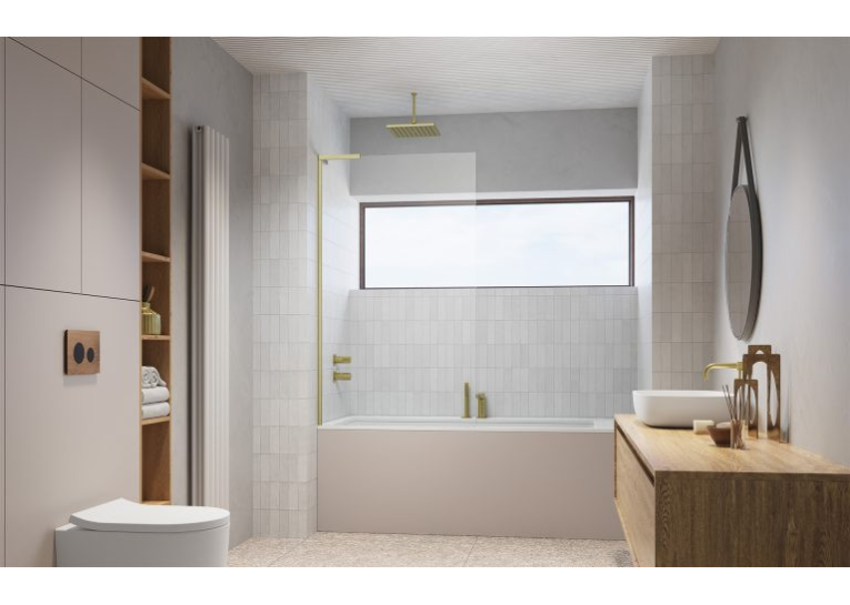 Шторка на ванну Radaway Modo SL Brushed Gold PNJ II 700x1500 ліва, 10316070-99-01L