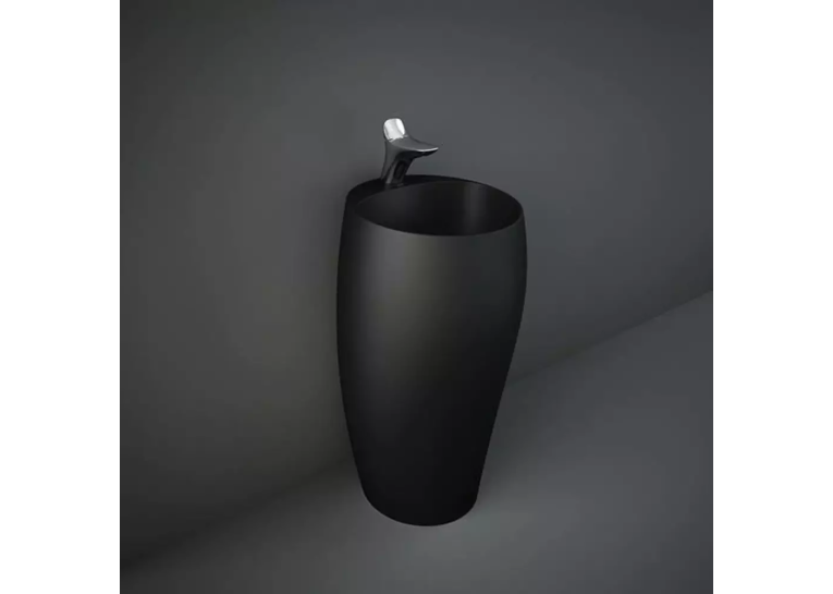 Раковина RAK Ceramics Cloud CLOFS5001504A підлогова монолітна, чорний матовий