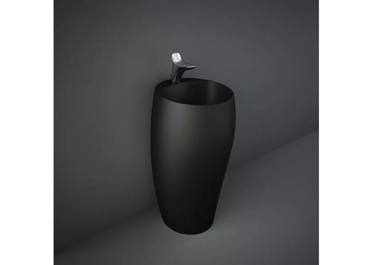 Раковина RAK Ceramics Cloud CLOFS5001504A підлогова монолітна, чорний матовий