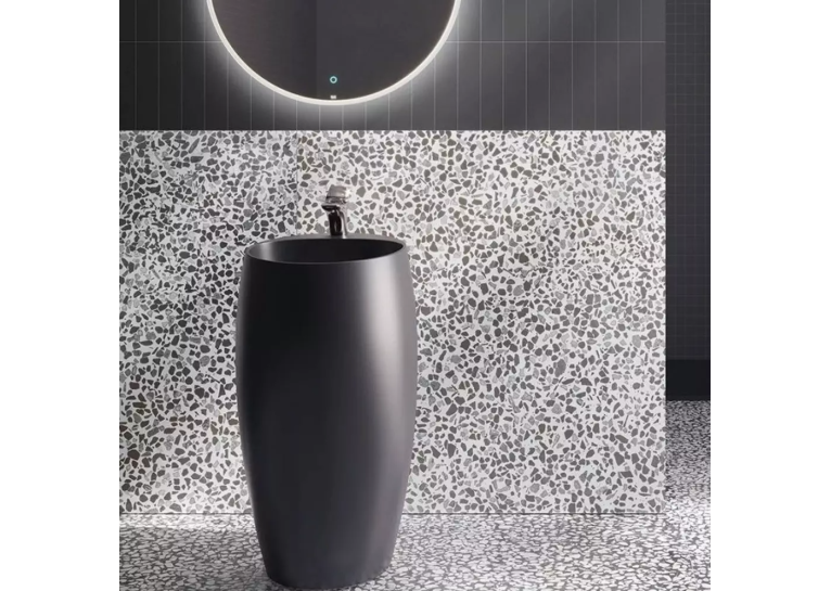 Раковина RAK Ceramics Cloud CLOFS5001504A підлогова монолітна, чорний матовий