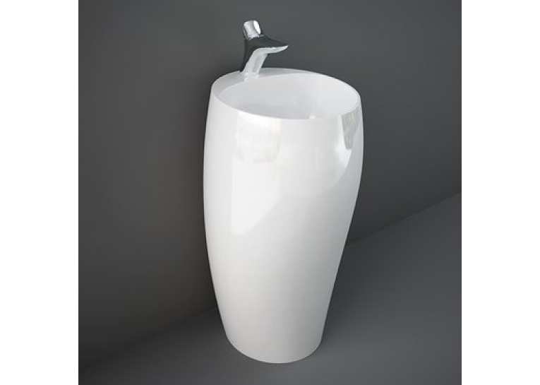 Умывальник RAK Ceramics Cloud монолитный напольный CLOFS5001AWHA глянцевый