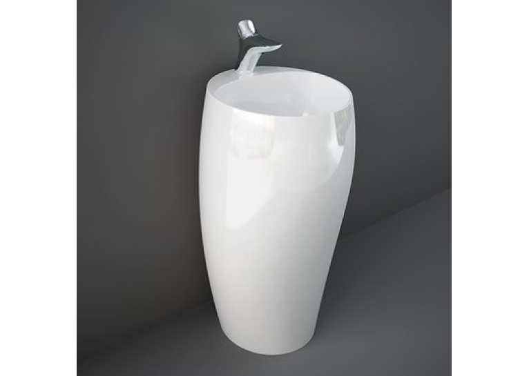  Умивальник RAK Ceramics Cloud монолітний підлоговий CLOFS5001AWHA глянсовий