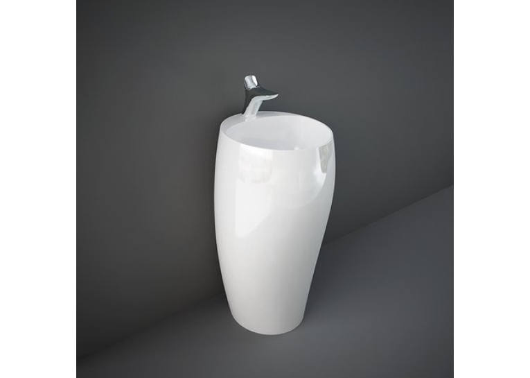 Умывальник RAK Ceramics Cloud монолитный напольный CLOFS5001AWHA глянцевый