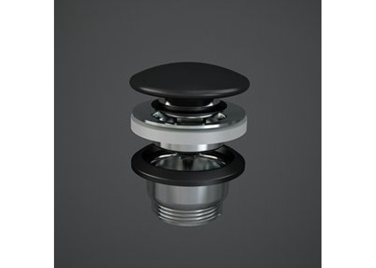  Донний клапан RAK Ceramics Click-Clack Feeling DUO000504A чорний матовий