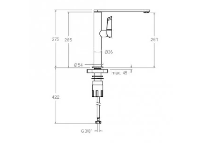 Змішувач для кухні Ramon Soler KITCHEN, нікель (388401MCNC38E303600)