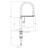  Кухонний змішувач Ramon Soler KITCHEN Black 386801MACU38E304205
