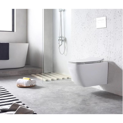 Инсталляция GEBERIT Duofix (458.103.00.1) c подвесным унитазом Rosa Praha rimless. (2628е)