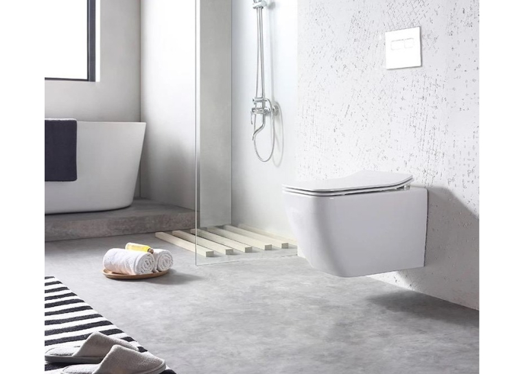 Інсталяція GEBERIT Duofix (458.103.00.1) з підвісним унітазом Rosa Praha rimless. (2628е)