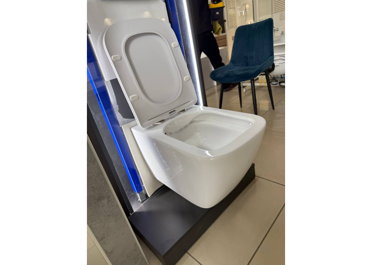 Інсталяція GEBERIT Duofix (458.103.00.1) з підвісним унітазом Rosa Praha rimless. (2628е)