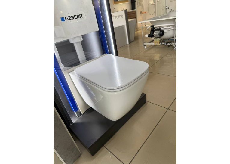 Інсталяція GEBERIT Duofix (458.103.00.1) з підвісним унітазом Rosa Praha rimless. (2628е)