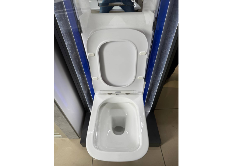 Інсталяція GEBERIT Duofix (458.103.00.1) з підвісним унітазом Rosa Praha rimless. (2628е)