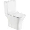 Унитаз компакт Rosa Classic белый с сидением дюропласт soft-close, R-1215A