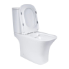Унитаз компакт Rosa Classic белый с сидением дюропласт soft-close, R-1215A