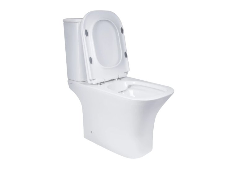 Унитаз компакт Rosa Classic белый с сидением дюропласт soft-close, R-1215A
