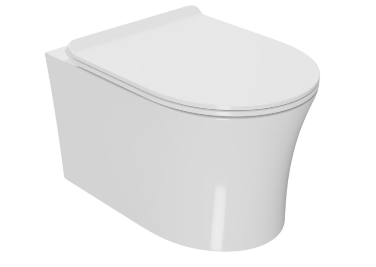  Сидіння для унітазу Rosa Touch з матеріалу Duroplast, антибактеріальне, Soft Close R-2617E-SC