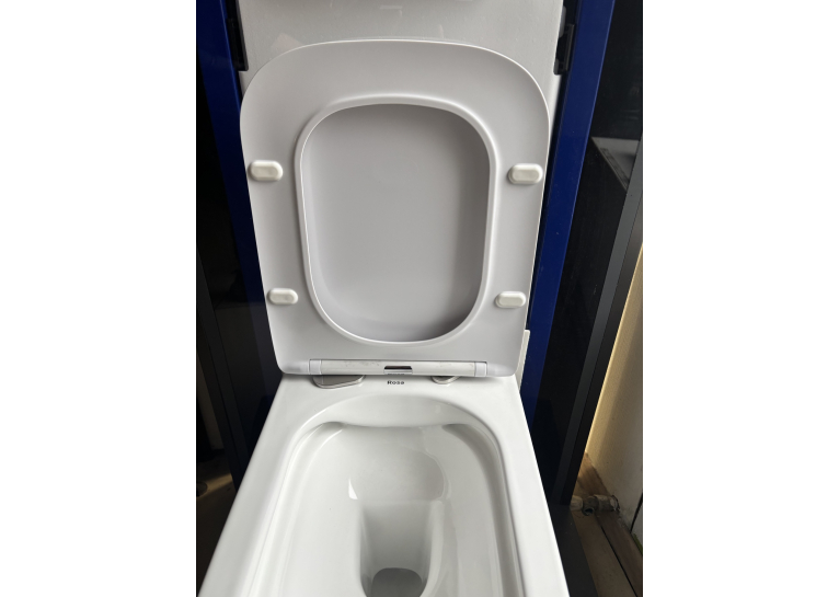Сидіння для унітазу Rosa Praha матеріалу Duroplast, Soft Close R-2628E