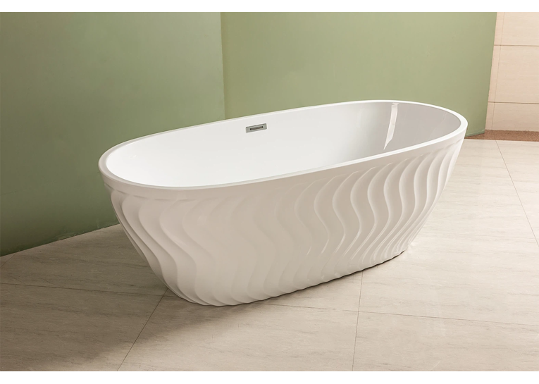 Акрилова Окремостояча ванна Rosa 170x80x58 MS-20