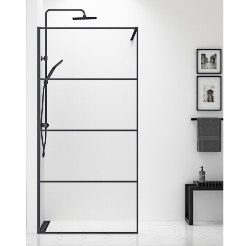 Душова перегородка Roth Philly Loft Horizon 900/2000 Black/Tran, PLH 09020 NPE