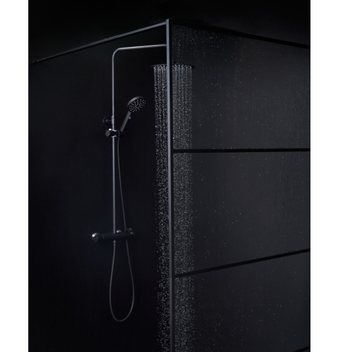 Душова перегородка Roth Philly Loft Horizon 900/2000 Black/Tran, PLH 09020 NPE