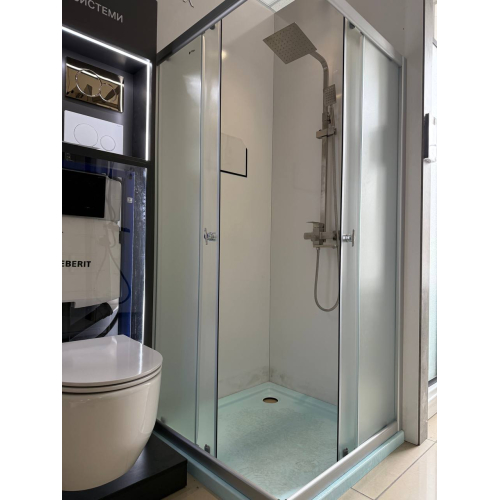 Душова кабіна Rozzy Jenori Velum 80x80, скло прозоре 4 мм 80RZ082