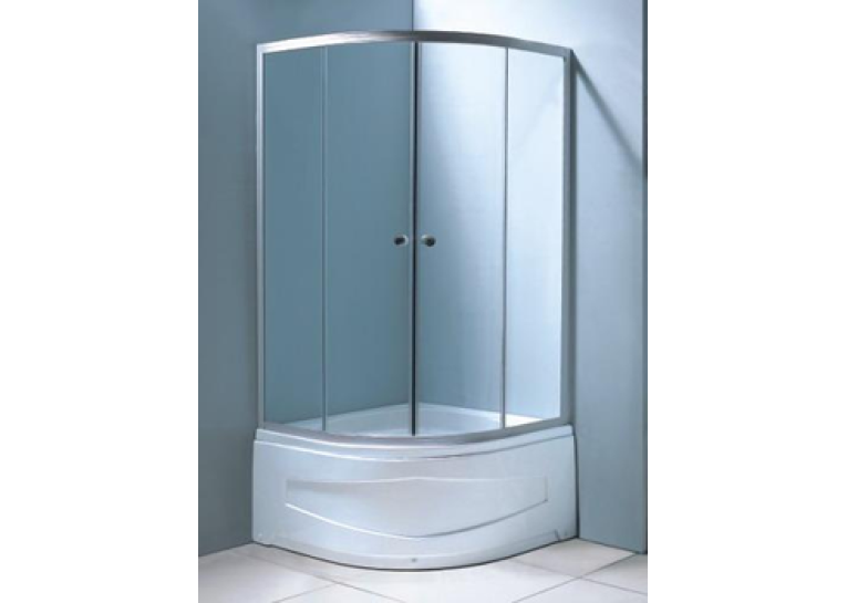 Душова кабіна Rozzy Jenori Baron 90×90 розсувна з глибоким піддоном, 90RZ014 фабрик