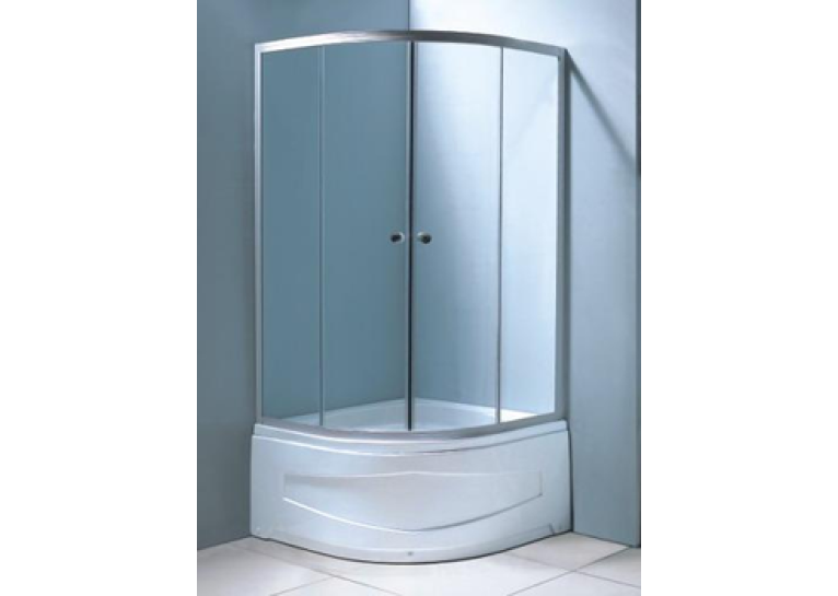 Душова кабіна Rozzy Jenori Baron 90×90 розсувна з глибоким піддоном, 90RZ014 фабрик