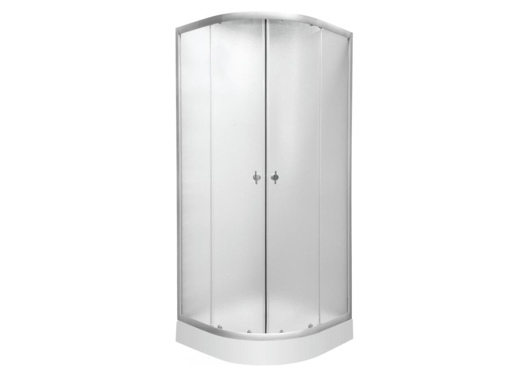 Душова кабіна Rozzy Jenori Tulip 100x100 розсувна з дрібним піддоном, 100RZ081, матова