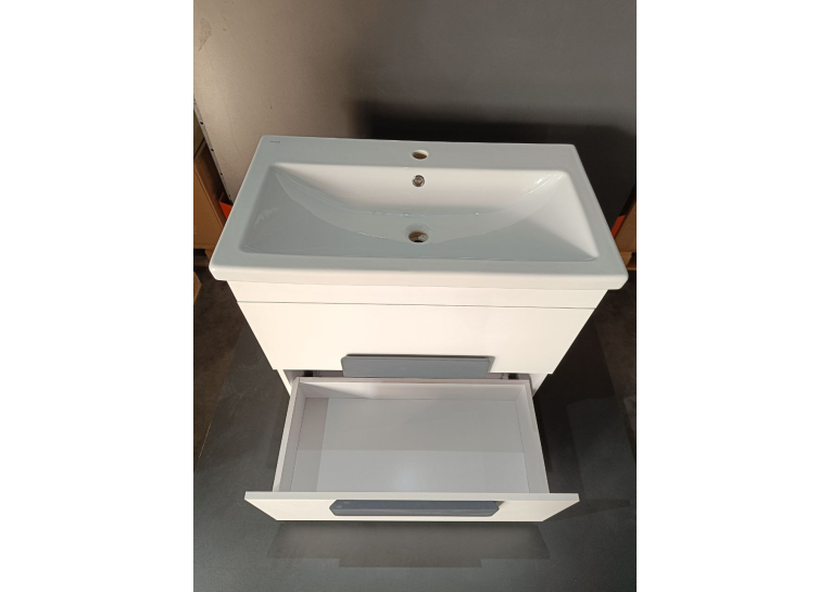 Тумба SANWEST GROUP Модена Т-8 з умивальником Комо 80 біла, id_146875