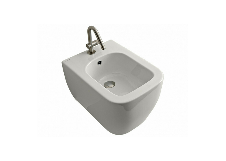 Биде подвесное SCARABEO Teorema 2.0 (512741) White mat, 512741+10050A