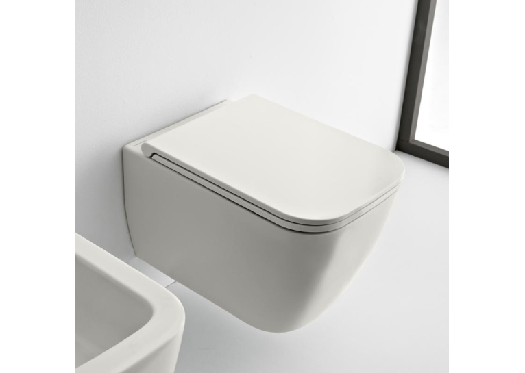 Кришка для унітаза SCARABEO Teorema 2.0 soft-close white mat, 8305B41 