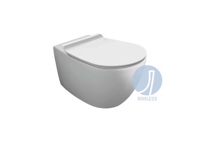 Унітаз підвісний SIMAS Vignoni Rimless VI18 з кришкою soft-close White matt VI18/F85/VI004WM