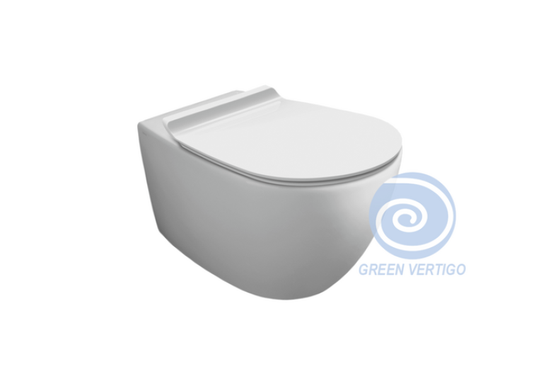 Унітаз підвісний SIMAS Vignoni Green Vertigo VI 18VERT з кришкою soft-close VI18VERT/F85/VI004