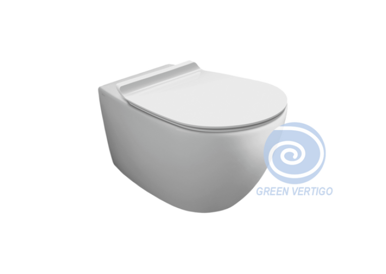 Унітаз підвісний SIMAS Vignoni Green Vertigo VI 18VERT з кришкою soft-close VI18VERT/F85/VI004