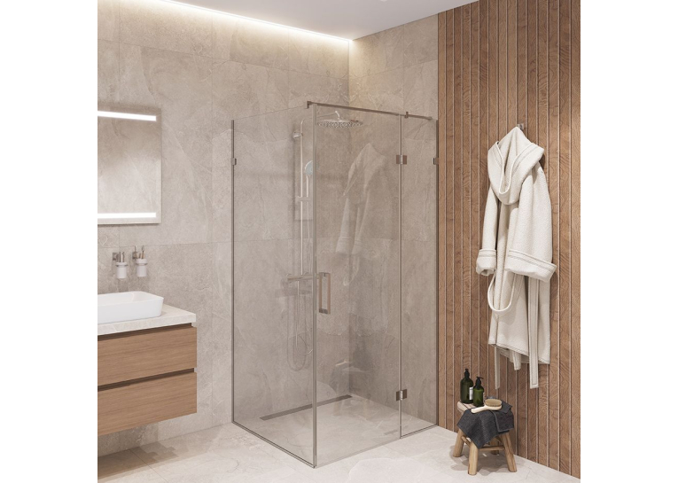 Душова кабіна Studio Glass CRISTAL-90x90, Хром