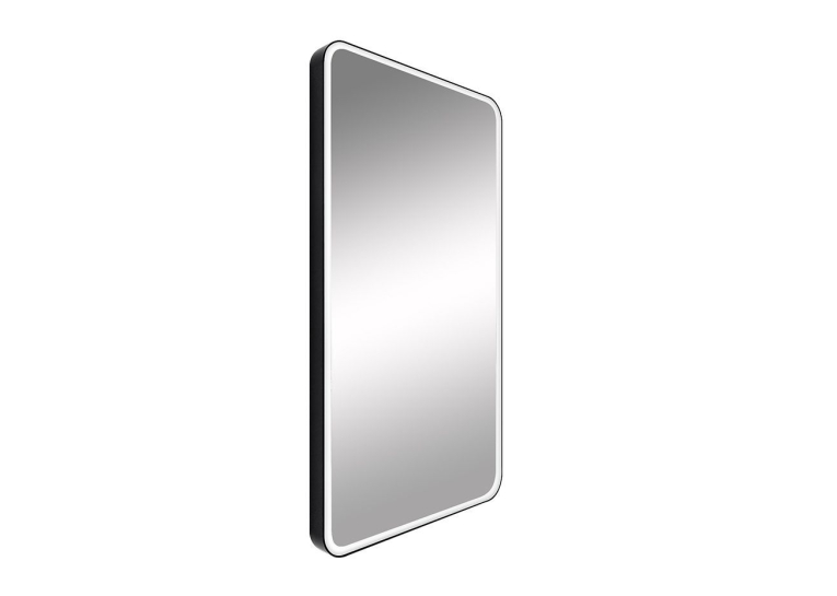 Дзеркало StudioGlass EXETER Ш500хВ800 мм., 4 мм, колір чорний, підс. тепло біла