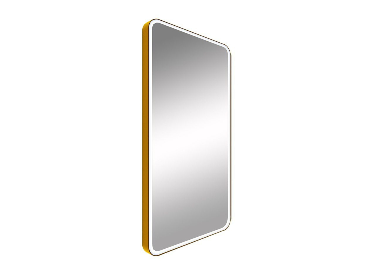 Дзеркало StudioGlass EXETER Ш600хВ800 мм., 4 мм, колір золото, підс. тепло біла