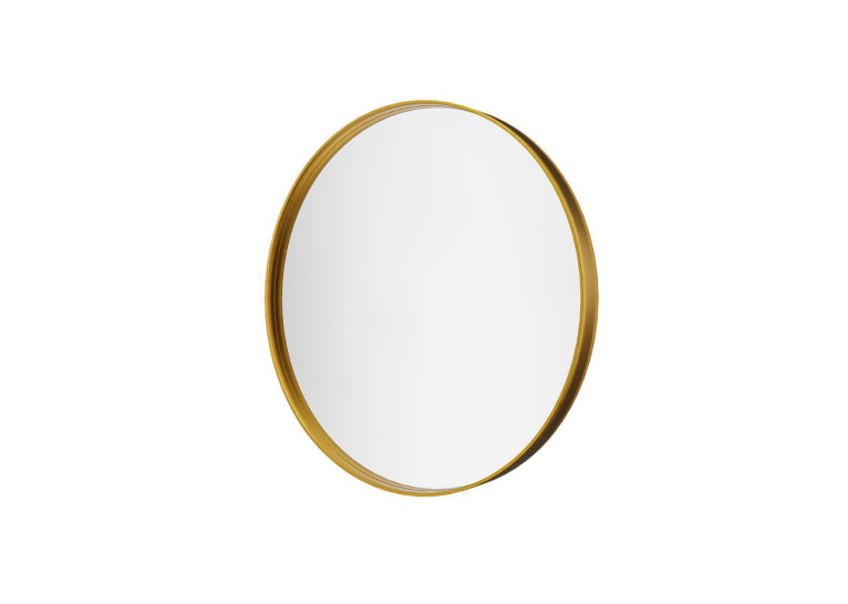 Дзеркало StudioGlass FLETCHER Ш600хВ600 мм., 4 мм, колір золото, підс. біла