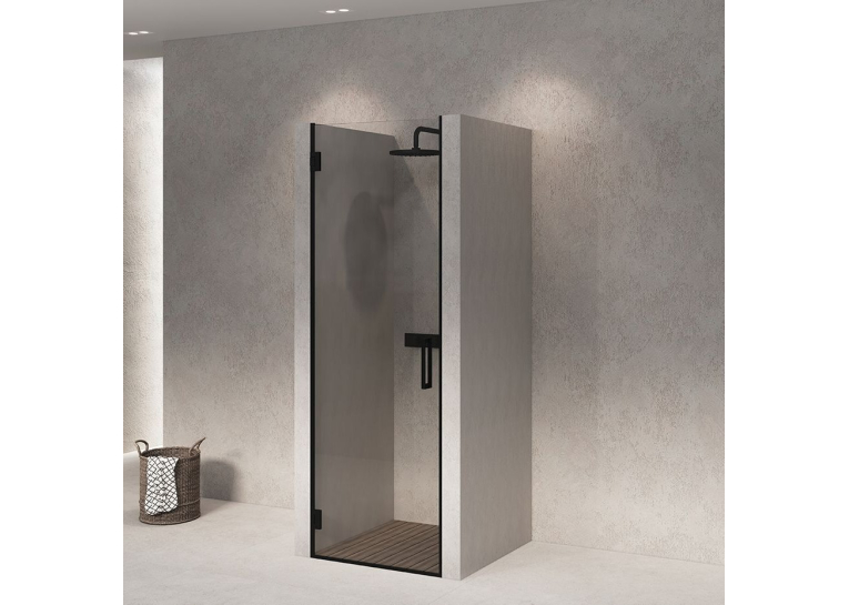 Скляні двері для душу Studio Glass PRINCESS Black 200x70 см