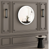 Дзеркало StudioGlass YAMATO Iron Mirror 60x60 см кругле в металевій рамі з LED-підсвіткою, (Чорний)