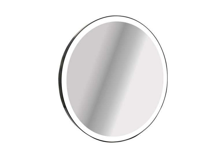 Дзеркало StudioGlass YAMATO Iron Mirror 60x60 см кругле в металевій рамі з LED-підсвіткою, (Чорний)