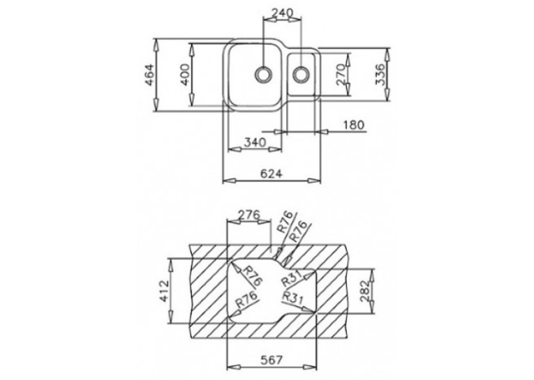  Кухонна мийка Teka BE 1 1/2 B 625 REV 10125160