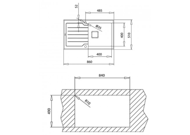  Кухонна мийка Teka DIAMOND 1B 1D 86 115100011