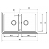  Кухонна мийка Teka STONE 90 B-TG 2B 115260002