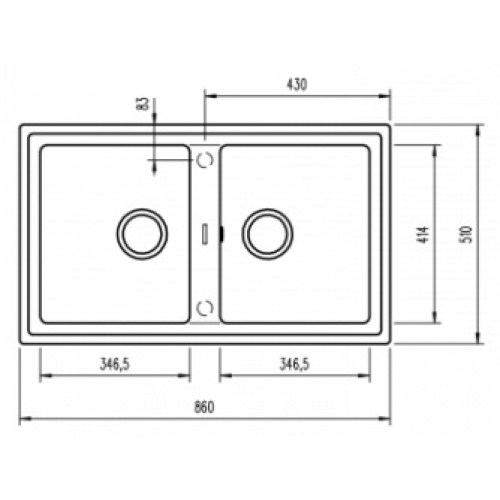 Кухонна мийка Teka STONE 90 B-TG 2B 115260002