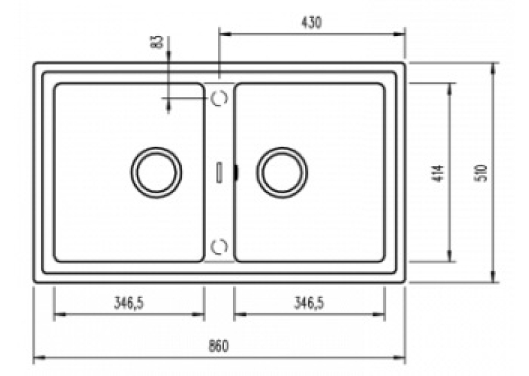  Кухонна мийка Teka STONE 90 B-TG 2B 115260002