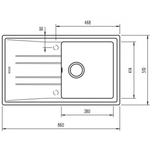 Кухонна мийка Teka STONE 50 B-TG 1B 1D 115330019